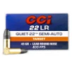 CCI Target   Plinking Quiet-22 22 LR 45gr Lead Round Nose 50rd box