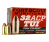 Fort Scott Munitions 32ACP71SCV Tumble Upon Impact  TUI  32 ACP 71 gr Solid Copper Spun 20 Per Box  25 Case