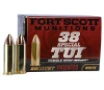 Fort Scott Munitions 38SPL080SCV Tumble Upon Impact  TUI  38 Special  P 80 gr Solid Copper Spun 20 Per Box  25 Case