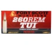 Fort Scott Munitions 260 130gr SCV2 Tumble Upon Impact  TUI  260 Rem 130 gr Solid Copper Spun 20 Per Box  25 Case