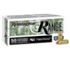Remington Ammunition R27780 Remington Range 9mm Luger 124 gr  Full Metal Jacket  FMJ  50 Per Box  20 Cs