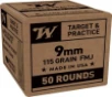 WIN SERVICE GRADE 9MM 115GR FMJ 50 20