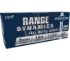 Fiocchi Range Dynamics Ammo 9mm 124gr Full Metal Jacket 50 Round Box