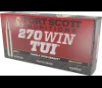 FORT SCOTT MUNITIONS LEAD FREE RIFLE AMO 270 WIN 123GR TUI BRASS CASE 20-RD   10 BOX PER CASE  