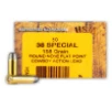 HSM Cowboy Action  38 Spc 158 GR RNFP 50 Bx  10 Cs
