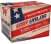 Winchester USA Valor Full Metal Jacket 5 56x45mm NATO Ammo 55 gr 125 Round Box