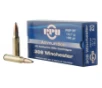 PPU Standard Rifle Ammo  308 Winchester  165 Grain  Pointed Soft Point Boat Tail  20 Round Box