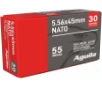 Aguila 1E556155 5 56x45mmNATO 55gr Full Metal Jacket 30 Per Box 75 Case
