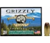 Grizzly Ammo  40 S W 200gr Jacketed Hollow Point 20 Per Box 10 Case