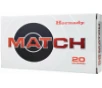 Hornady Match Rifle Ammo  25 Creedmoor  134 Grain  Extremely Low Drag-Match  20 Rounds