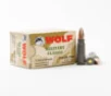 7 62x39mm     124 gr  FMJ Steel Case     Wolf Military Classic  MC762FMJ      1000 Rounds