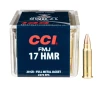 CCI 17 HMR FMJ Rimfire Ammo -  17 Remington - 20 Grain