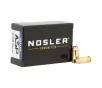 Nosler Match Grade JHP  40 Smith  Wesson 180 Grain 1005 Velocity Handgun Ammo