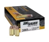 SIG SAUER Elite Performance  380 ACP 100 Grain FMJ Hangun Ammo
