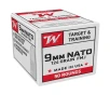 Winchester USA 9mm NATO Handgun Ammo - FMJ - 124 Grain - 50 Round