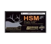 HSM Trophy Gold  300 WSM 210 Grain Boat Tail Hollow Point Centerfire Rifle Ammo - 20 Rounds