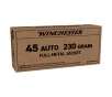 Winchester Service Grade Handgun Ammo -  45 Automatic Colt Pistol - 230 Grain - 50 Grains