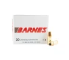 Barnes Defense 9mm Luger 124 Grain JHP Centerfire Handgun Ammo
