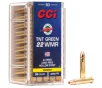 TNT Green  22 WMR  30 Grain  Speer TNT Green Hollow Point  2050 fps