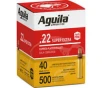 Aguila 1B221115 Super Extra High Velocity 22 LR 40 gr Copper-Plated Solid Point  Bulk  - 500rd Box