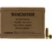 Winchester Ammo  380 ACP  95 Grain Brass Case FMJ-FN Bullet   Brown Box Service Grade - 50rd Box
