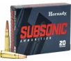 Hornady 80787 Subsonic 7 62x39mm 225 GR1050 fps Sub-X  SX  - 20rd Box