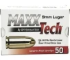 Maxxtech PTGB9124B 9mm 124GR FMJ - 50rd Box