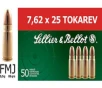 Sellier   Bellot SB762TOK Rifle Training 7 6mmX25mm Tokarev FMJ 85 GR - 50rd Box