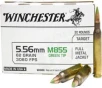 Winchester Ammo SGM855KW M855 5 56mm 62 GRFull Metal Jacket 20 Per Box