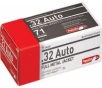 Aguila 1E322110 Target   Range 32 Auto 71 gr Full Metal Jacket  FMJ  - 50rd Box