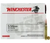 Winchester Ammo WM193150 USA 5 56x45mm NATO 55 gr Full Metal Jacket  FMJ   Value Pack   Brass  Boxer  Non-Corrosive Reloadable - 150 Round Box