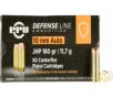 PPU PPD10 Defense 10mm Auto 180 gr Jacketed Hollow Point  JHP  - 50rd Box