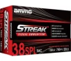 Ammo Inc 38158TMCSTRKRED50 Streak Visual  RED  38Special 158 GR Total Metal Case 50 Per Box