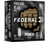 Federal PD25P1 25 ACP 45 GR Punch Solid Point 20 Per Box