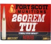 Fort Scott Munitions 260130SCV2 Tumble Upon Impact  TUI  260 Rem 130 GRSolid Copper Spun 20 Per Box