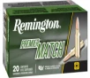 Remington Ammunition 27682 Premier Match 223 Rem 52 GRBoat Tail Hollow Point 20 Per Box  10 Cs - 20rd Box