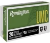 Remington Ammunition 21203 UMC 224 Valkyrie 75 GRFull Metal Jacket 20 Per Box  10 Cs - 20rd Box