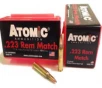 Atomic Ammo  223 REM  77GR  Match Sierra Boat Tail Hollow Point - 50 Rounds