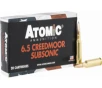 Atomic Ammunition 00482 Rifle Subsonic 6 5 Creedmoor 129 gr Jacketed Hollow Point  JHP  - 20rd Box