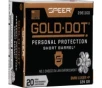 Speer Ammo 23611GD Gold Dot Personal Protection 9mm Luger  P 124 gr Hollow Point  HP  - 20rd Box