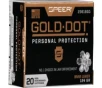 Speer Ammo 23618GD Gold Dot Personal Protection 9mm Luger 124 gr Hollow Point  HP  - 20rd Box