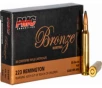 PMC 223SP Bronze 223 Rem 55 gr Pointed Soft Point  PSP  - 20rd Box