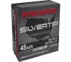 Winchester Ammo W45AST Silvertip 45 ACP 185 gr Silvertip Jacket Hollow Point - 20rd Box