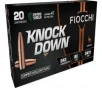 Fiocchi 243CHA Knock Down Hunting 243 Win 80 GRHollow Point  HP  20 Per Box  10 Cs - 20rd Box