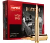 Norma Ammunition 10185442 Dedicated Precision Golden Target Match 338 Lapua Mag 250 GRHollow Point Boat Tail 20 Per Box