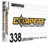 Ammo Inc 338LM250BTHPA20 Match 338 Lapua Mag 250 GRBoat Tail Hollow Point 20 Per Box