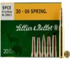 Sellier   Bellot SB3006A Rifle 30-06 Springfield 180 gr Full Metal Jacket  FMJ  - 20rd Box