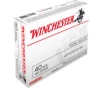 Winchester Ammo USA40JHP Best Value 40 Smith   Wesson 180 GR Jacketed Hollow Point - 50rd Box