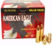 Federal AE9DP100 American Eagle 9mm Luger 115 gr Full Metal Jacket  FMJ  - 100rd Box
