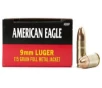 Federal AE9DP American Eagle 9mm Luger 115 gr Full Metal Jacket  FMJ  - 50rd Box